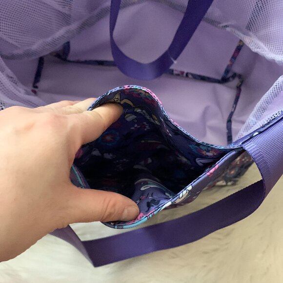 VERA BRADLEY X DISNEY Belle's Friends Large Drawstring Family Tote Bag - Picture 5 of 10